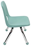 10" Stack Chair, Ball Glide, Seafoam