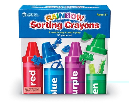 Rainbow Color Crayons Sorting Set