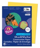 SunWorks® Construction Paper, 9" x 12", Yellow