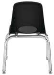 12" Stack Chair, Swivel Glide, Black
