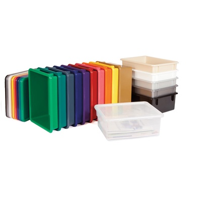 Jonti-Craft® 10 Tub Mobile Storage - with Colored Tubs