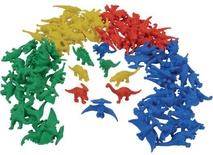 Dinosaur Counters, 128 pieces