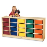 Jonti-Craft® 20 Tub Mobile Storage - with Colored Tubs