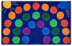 FS 7.6 x 12 Rainbow Seating Rug 1 ONLY
