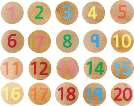 Matching Pairs, Wooden Numbers