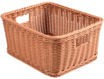 Rectangular Woven Basket with Handle