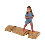 Tree Log Climber Playset, Indoor Toddler Foam Obstacle Course, 3-Piece