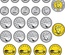 Magnetic Canadian Money, Coins