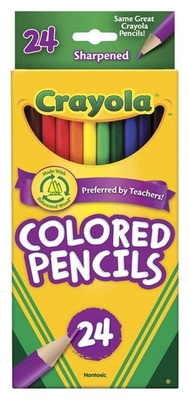 Crayola® Colored Pencils, 24 color set