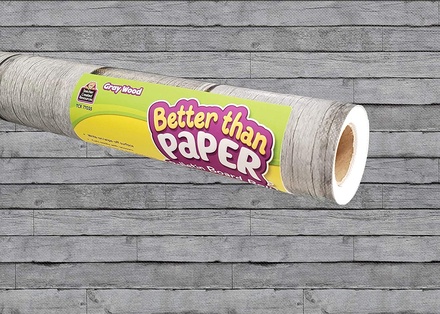 Better Than Paper® Bulletin Board Roll, Gray Wood