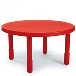 ANGAB710PR - Value Table, Red, 36" Round - 2 only
