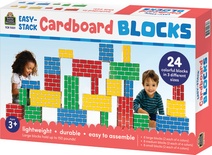 Easy-Stack Cardboard Blocks, 24 pieces