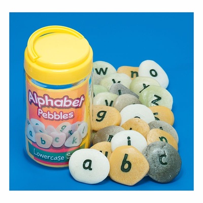 Lowercase Alpha Pebbles 26 Pieces