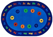 Factory Second - Circletime Early Learning Value PLUS Rug Oval 8''x12''