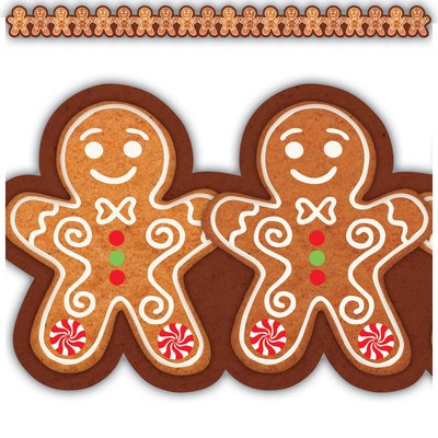 Gingerbread Cookies Die-Cut Border Trim