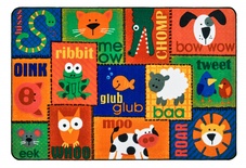 Factory Second - KIDSoft™ Animal Sounds Toddler Rug 4' x 6'