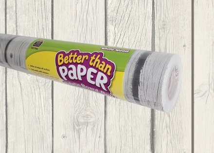 Better Than Paper® Bulletin Board Roll, White Wood 
