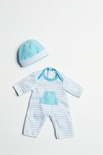 Doll Clothes for 13"-16" Dolls, Blue Romper with Hat