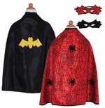 Reversible Spider/Bat Cape & Mask Costume