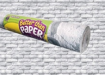 Better Than Paper® Bulletin Board Roll, White Brick