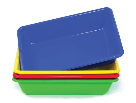 Stackable Sand & Water Trays, Assorted Colors, Set of 4