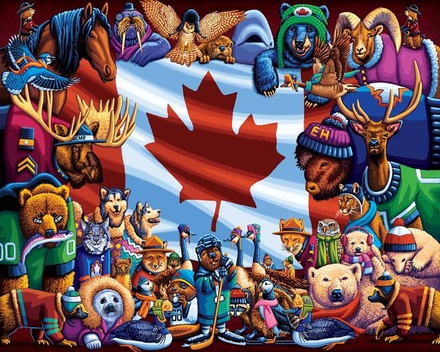 Animals of Canada 1000 Piece Puzzle 