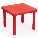 Value Table, Red, 28" Square