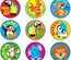 Awesome Animals Stinky Stickers®, Large Round
