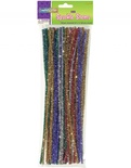 Chenille Stems, Assorted 12" Sparkle Stems