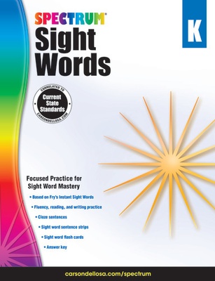 Spectrum® Sight Words, Grade K