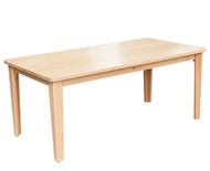 Rectangle Beech Table, 24” x 48” x 20” high - 1 ONLY