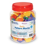 Plastic Pattern Blocks, 1 cm thick, Set of 250