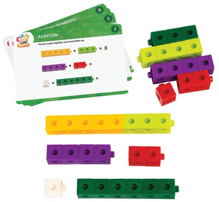Kids First Math: Linking Cubes Math Kit with Activity Cards