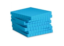 Plastic Base Ten Components, 10 Blue Flats