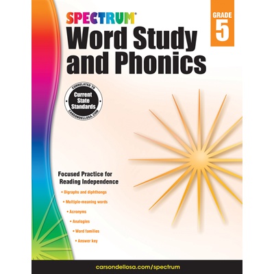 Spectrum® Word Study and Phonics, Grade 5