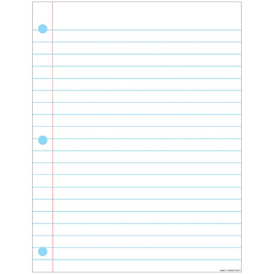 Notebook Paper 17" x 22" Smart Poly™ Chart