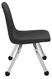 10" Stack Chair, Ball Glide, Black