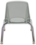 10" Stack Chair, Swivel Glide, Light Gray