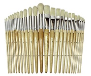 Wood Brushes, Set of 24
