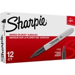 Sharpie® Fine Point Markers, Pack of 12, Black