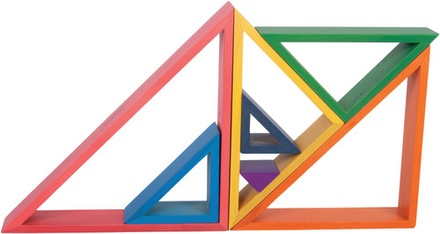 Wooden Rainbow Architect Triangles