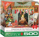 Christmas by the Fireplace 500 Piece Puzzle