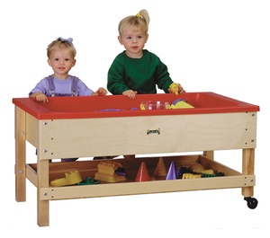 Toddler Sensory Table with Shelf