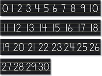 Black Counting 0-30 Number Line