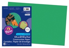 SunWorks® Construction Paper, 12" x 18", Holiday Green