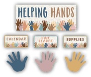 Everyone is Welcome Helping Hands Mini Bulletin Board