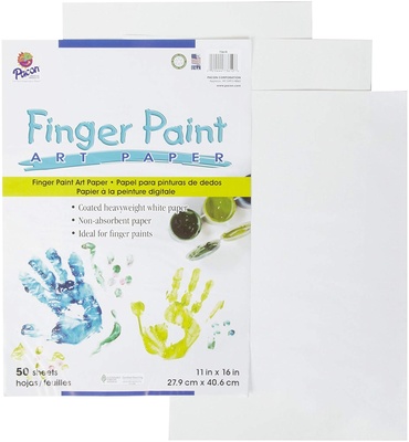 Finger Paint Paper, 11" x 16", 50 Sheets