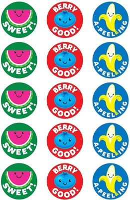 Friendly Fruit Stinky Stickers®, Large Round