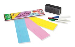 Dry Erase Sentence Strips, Assorted, 3" x 12"