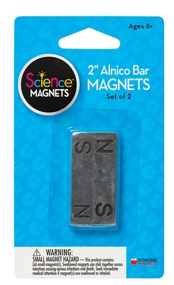 Two 2" Alnico Bar Magnets